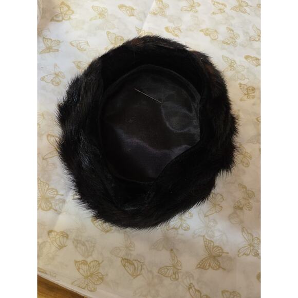 Vintage 1950s Sable Fur Hat With Pin - Picture 15 of 15